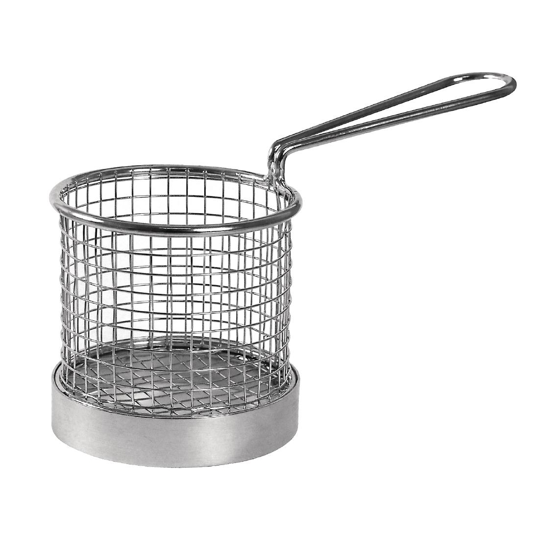 Olympia Chip Basket round with Handle 95mm