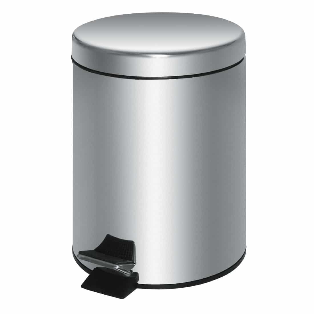 Stainless Steel Pedal Bin Silver 20Ltr