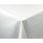 White PVC Table Cloth 54in