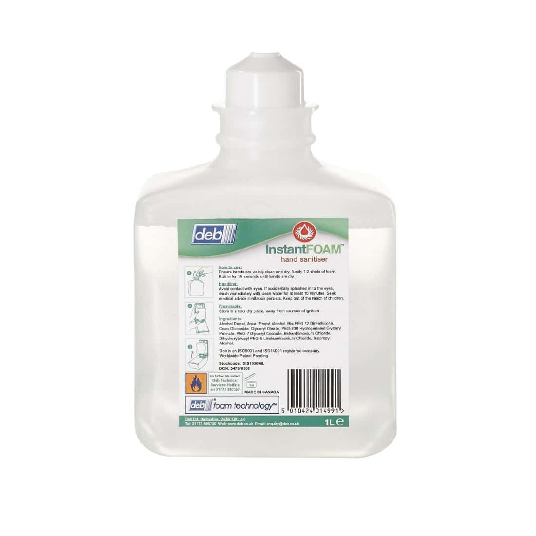 Deb Hand Sanitiser Cartridge 1 Litre