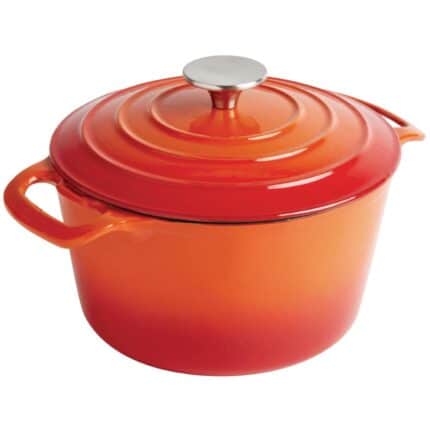 Vogue Orange Round Casserole Dish 3.2Ltr