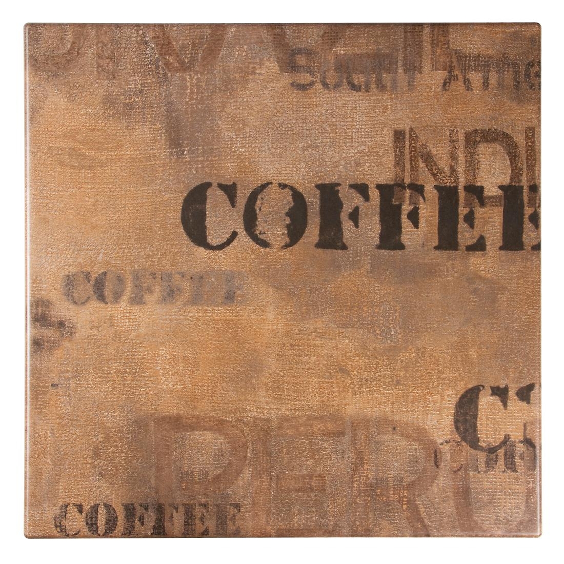Werzalit Pre-drilled Square Table Top  Coffee Sack 700mm