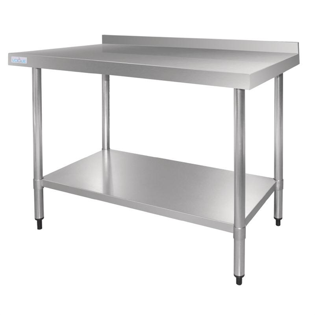 Vogue Stainless Steel Table with Upstand 1200mm