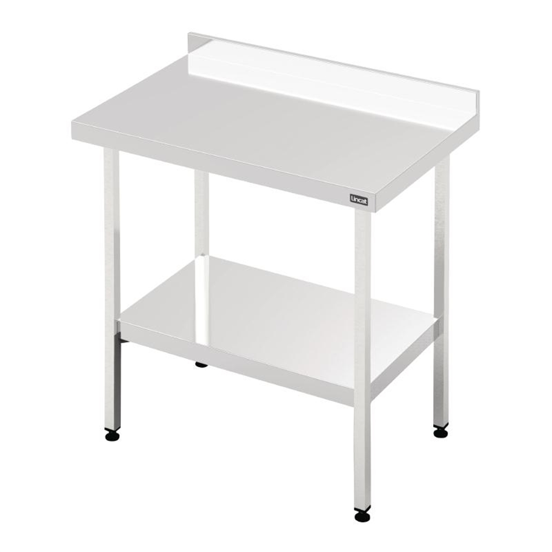 Lincat 600 Series Stainless Steel Wall Table with Undershelf 1800mm