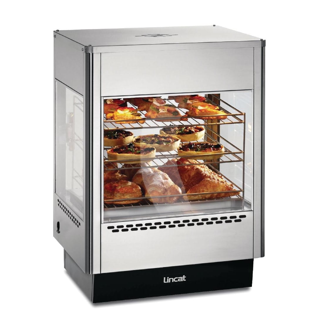 Lincat Seal Heated Double Door Merchandiser with Static Rack UMS50D