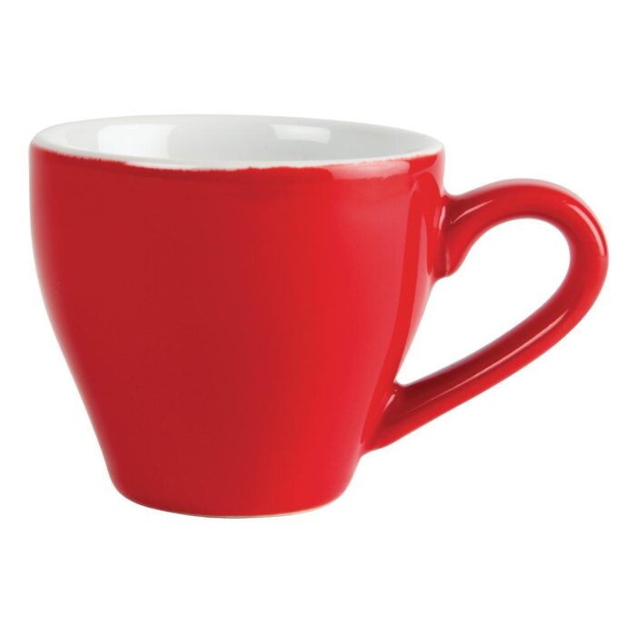 Olympia Cafe Espresso Cups Red 100ml