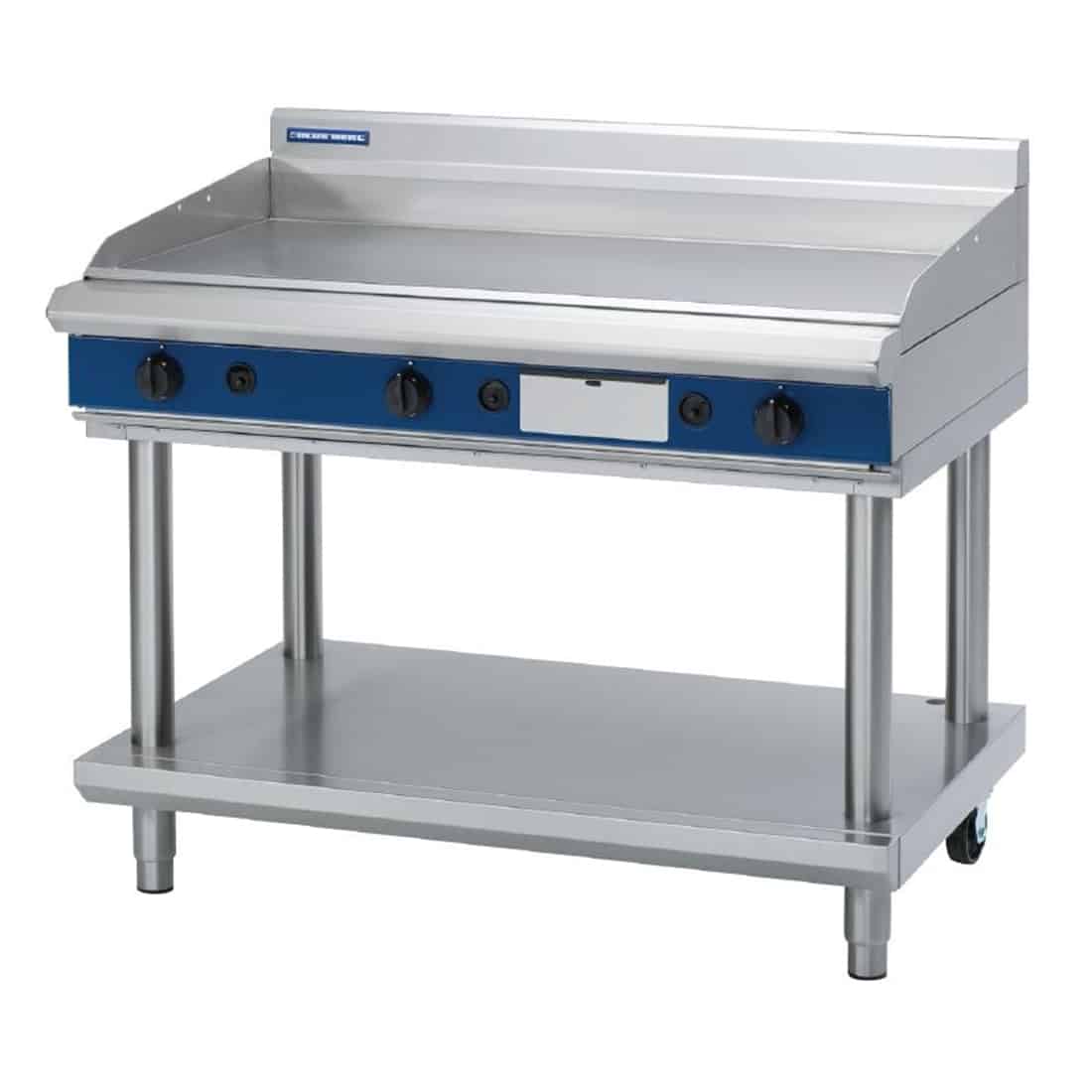 Blue Seal Evolution Chrome Griddle with Leg Stand Nat Gas 1200mm GP518-LS/N