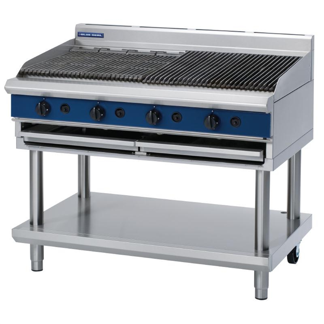 Blue Seal Evolution Chargrill with Leg Stand LPG 1200mm G598-LS/L