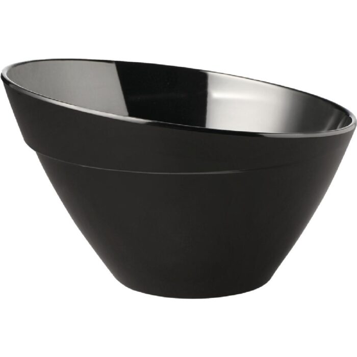 APS Balance Melamine Bowl Black 245mm