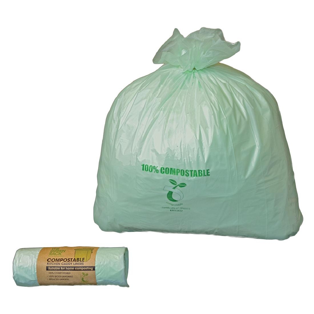 Jantex Small Compostable Caddy Sack 10 Litre Pack of 24