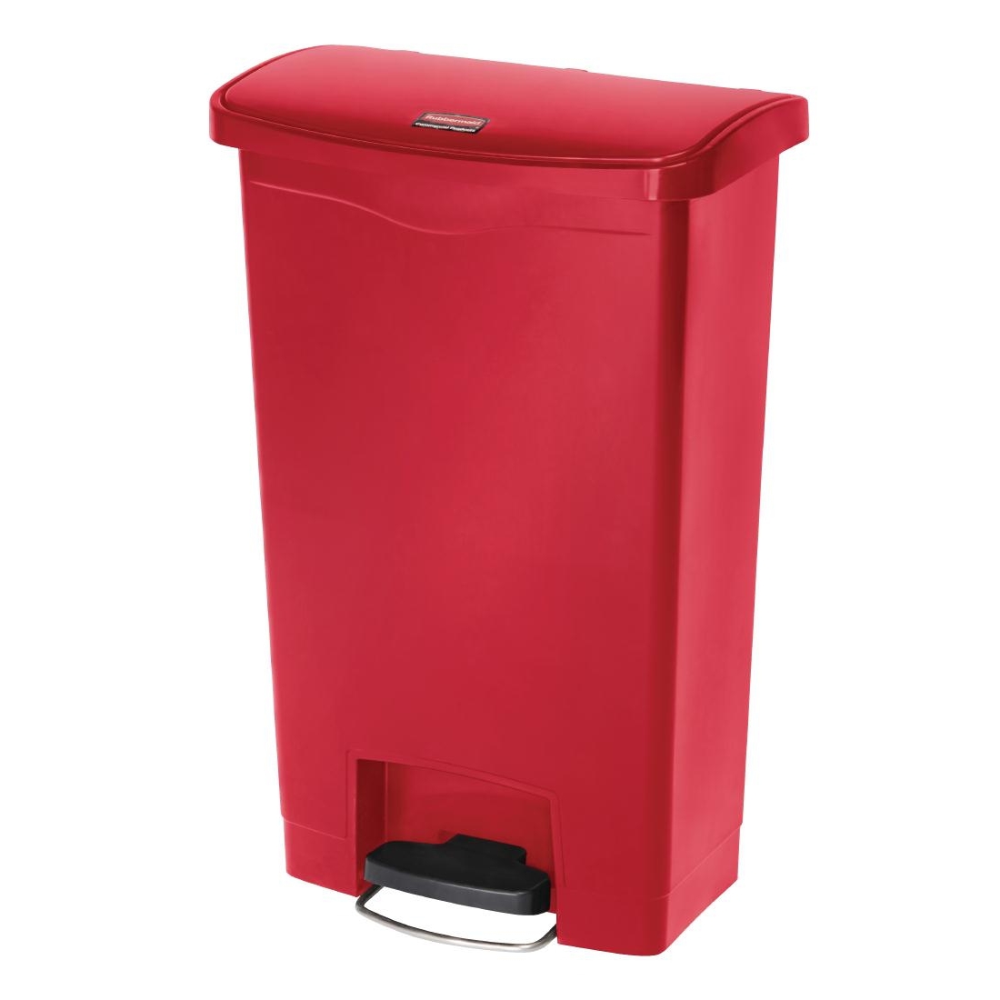 Rubbermaid Slim Jim Step on Front Pedal Red 50Ltr