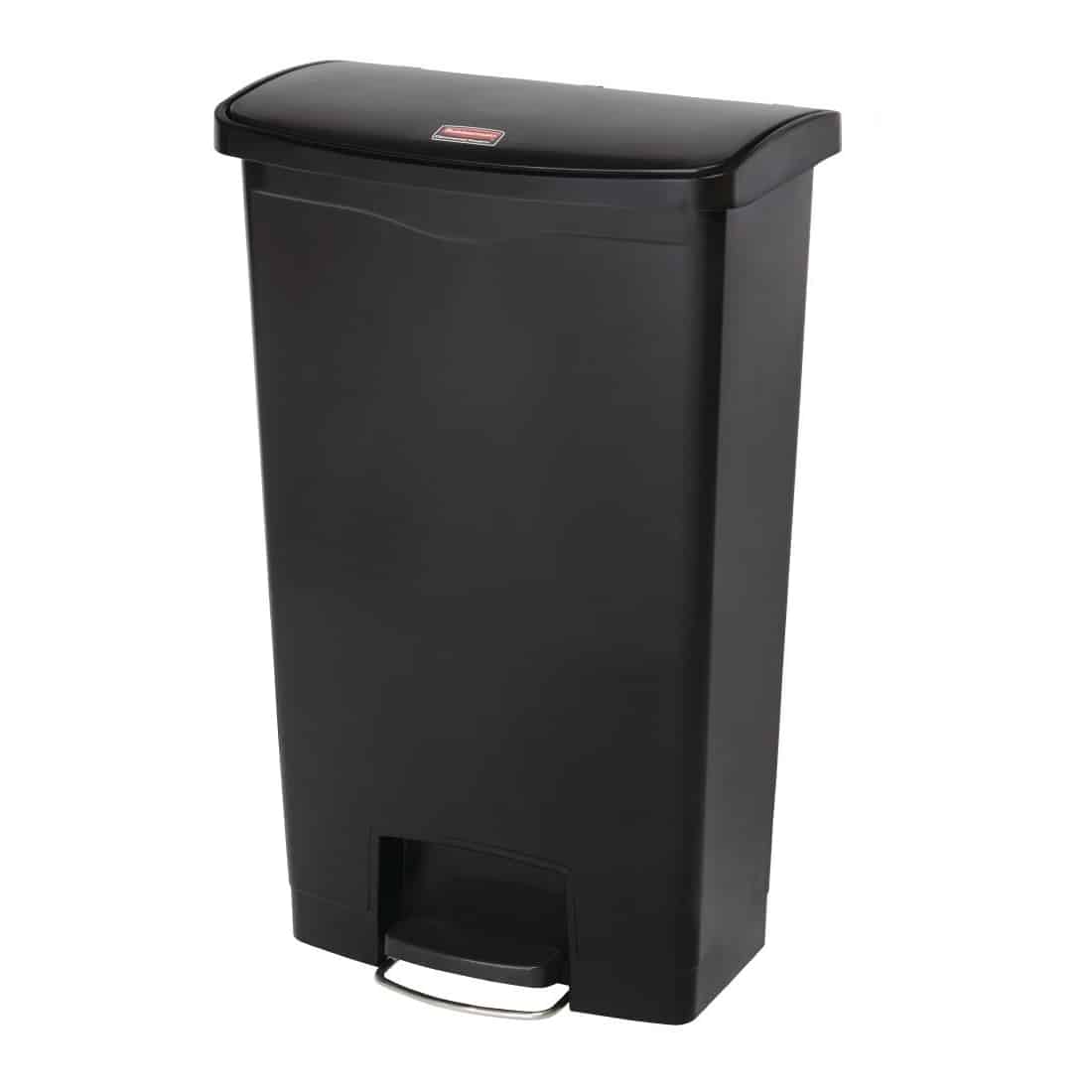 Rubbermaid Slim Jim Step on Front Pedal Black 68Ltr