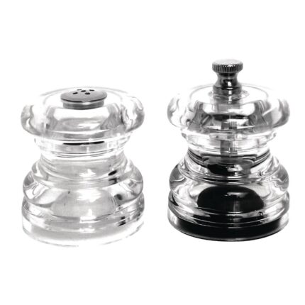 Olympia Miniature Salt and Pepper Set Clear