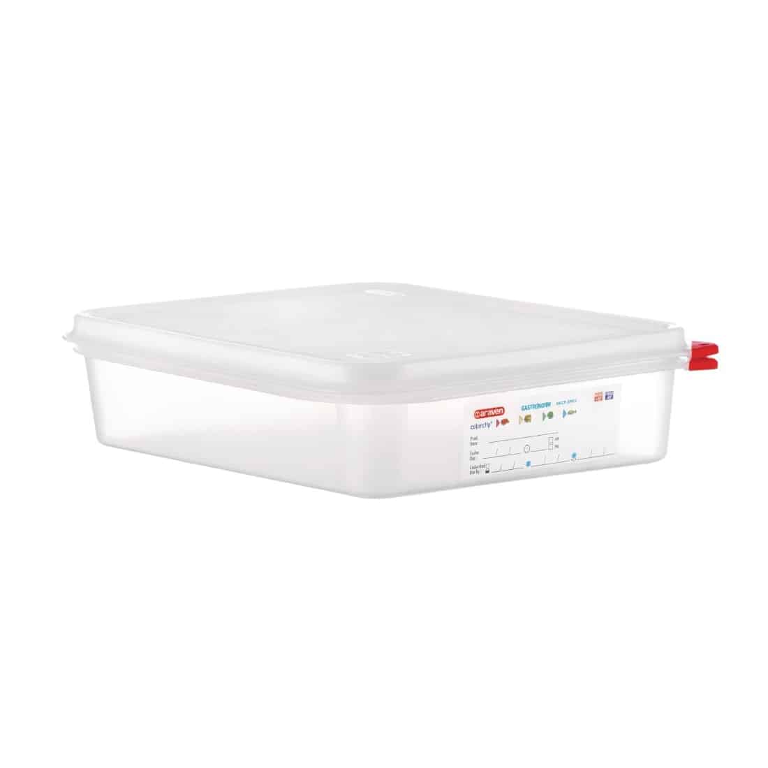 Araven 1/2 GN Food Containers  4L With Lid