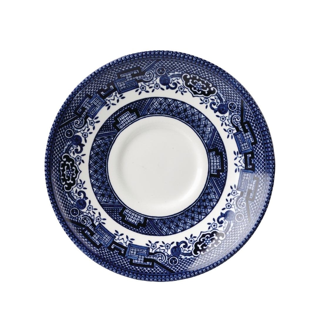 Churchill Vintage Prints Willow Georgian Saucer Blue 141mm