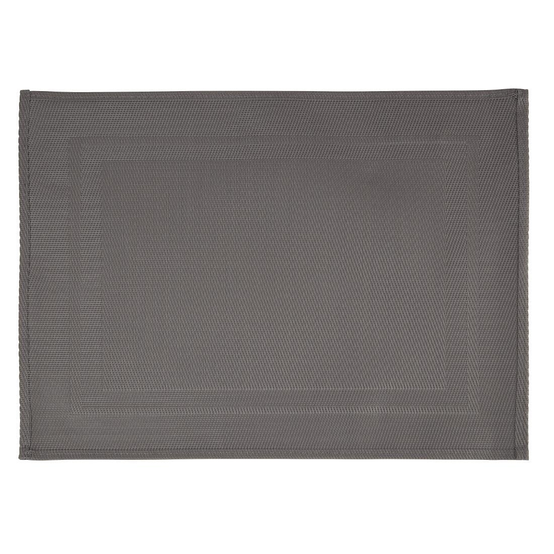 APS PVC Placemat Fine Band Frame Grey