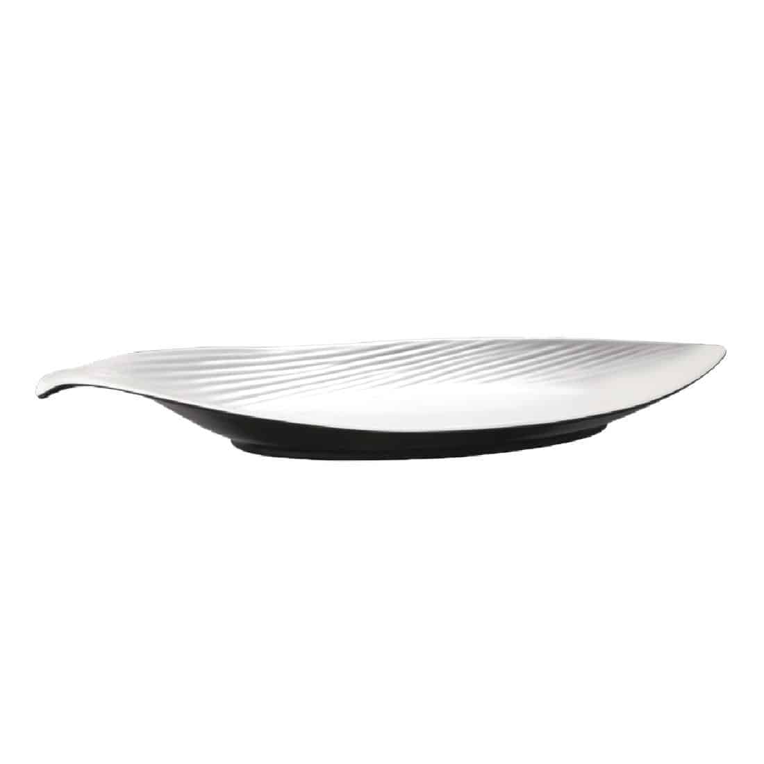 APS Dual Tone Leaf Platter 14in