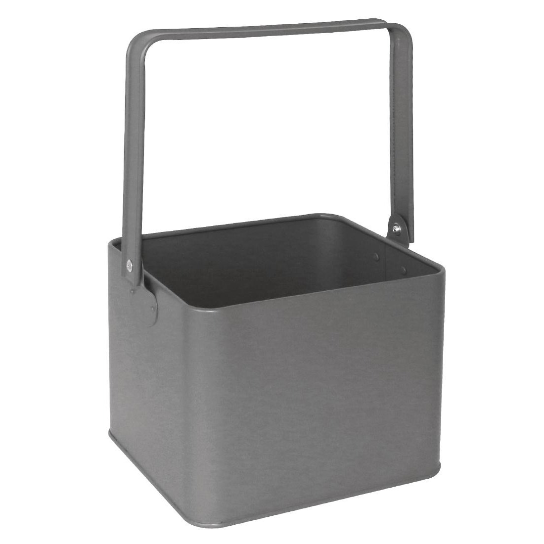 Olympia Galvanised Table Tidy Grey