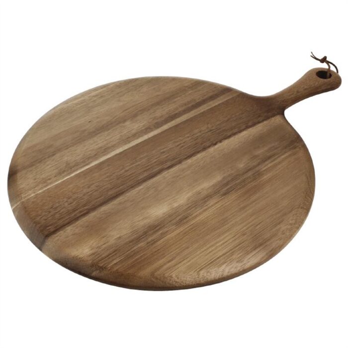 Olympia Acacia Handled Wooden Board Round 330mm