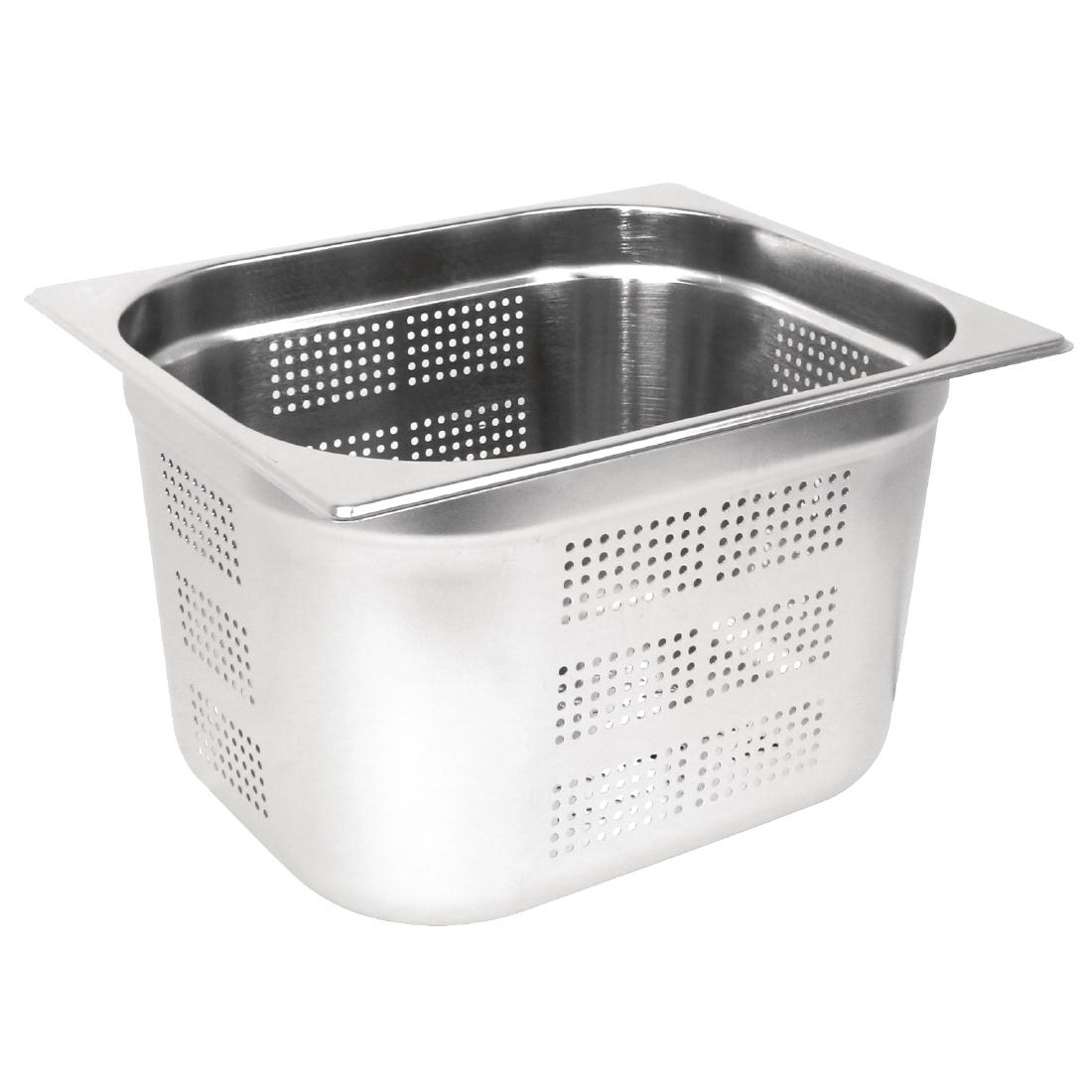 Vogue Stainless Steel Perforated GN 1/2 Pan 200mm
