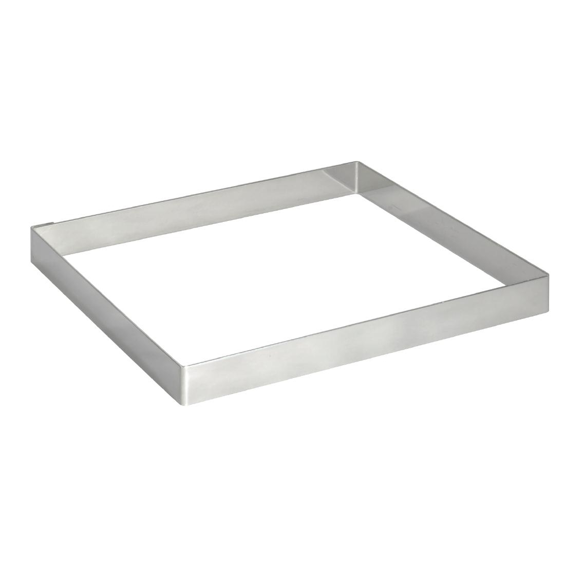De Buyer Stainless Steel Square Ring 200mm x 20mm