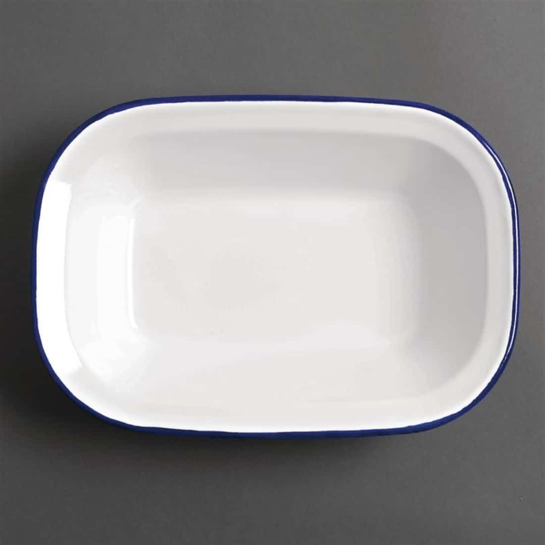 Olympia Enamel Dishes Rectangular 280 x 190mm