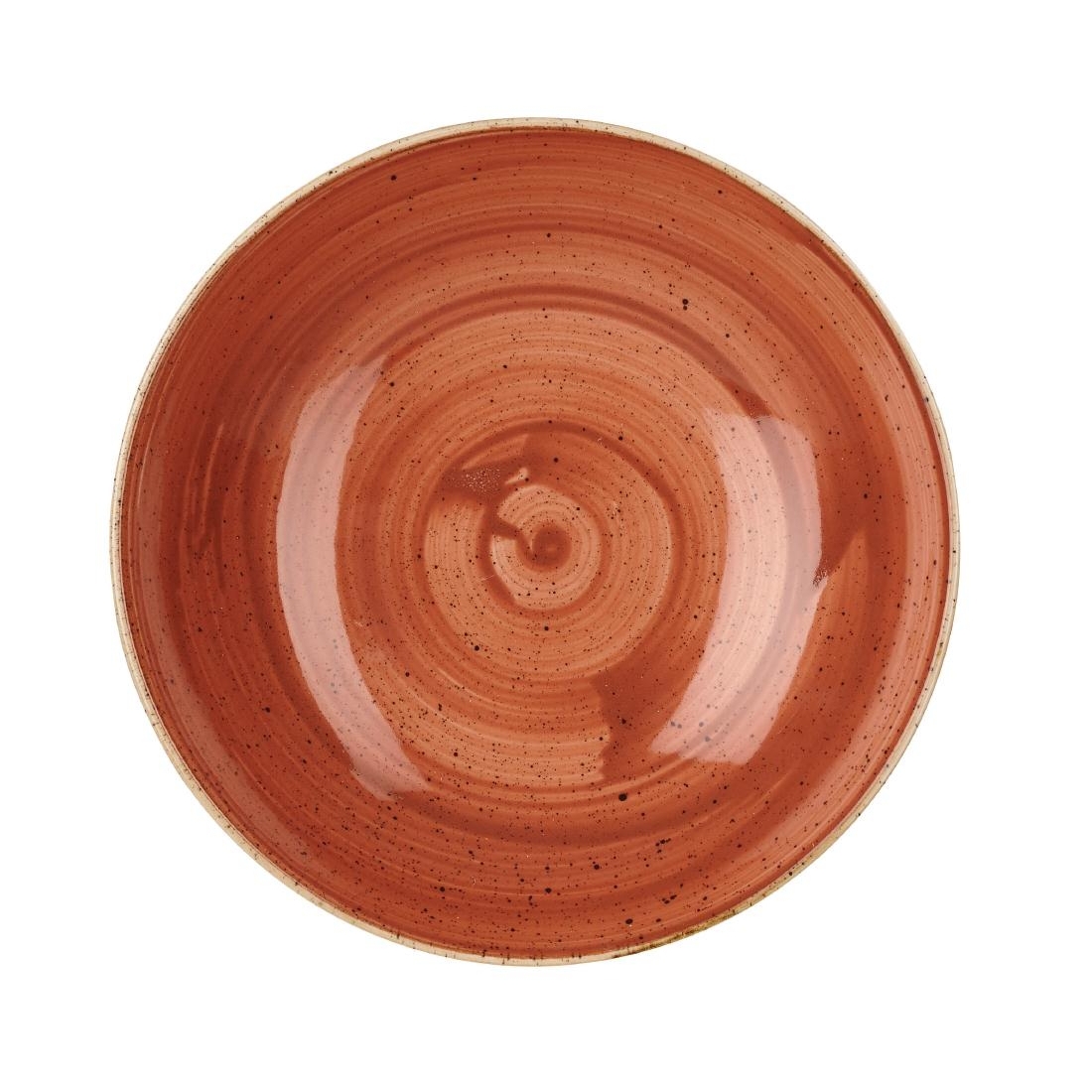 Churchill Stonecast Round Coupe Bowl Spiced Orange 200mm