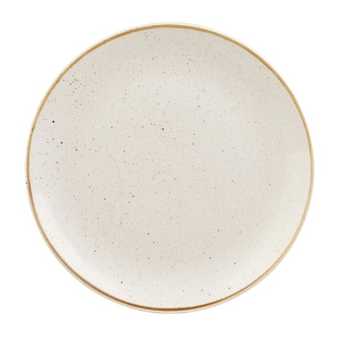 Churchill Stonecast Round Coupe Plate Barley White 295mm