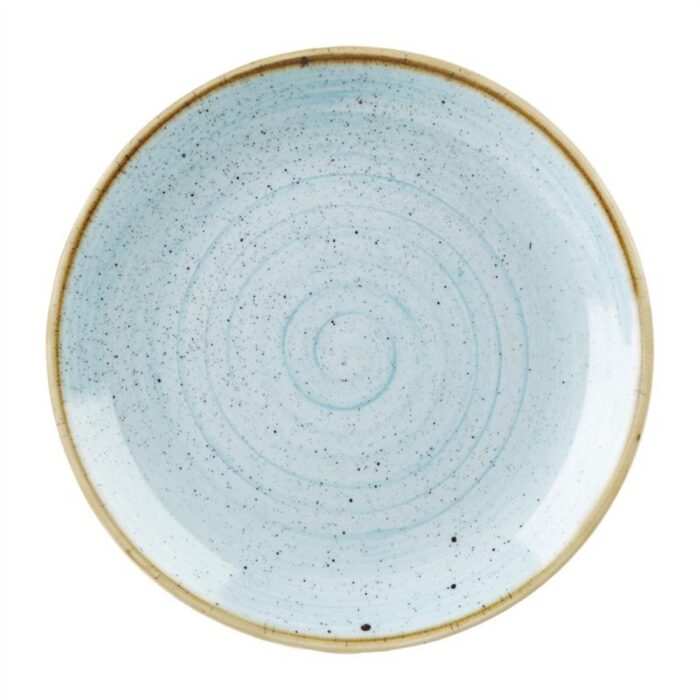 Churchill Stonecast Round Coupe Plate Duck Egg Blue 295mm