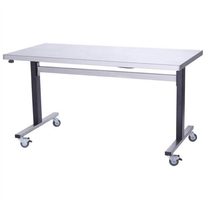 Parry Stainless Steel Adjustable Height Table Wide Electric Mobile 1000mm