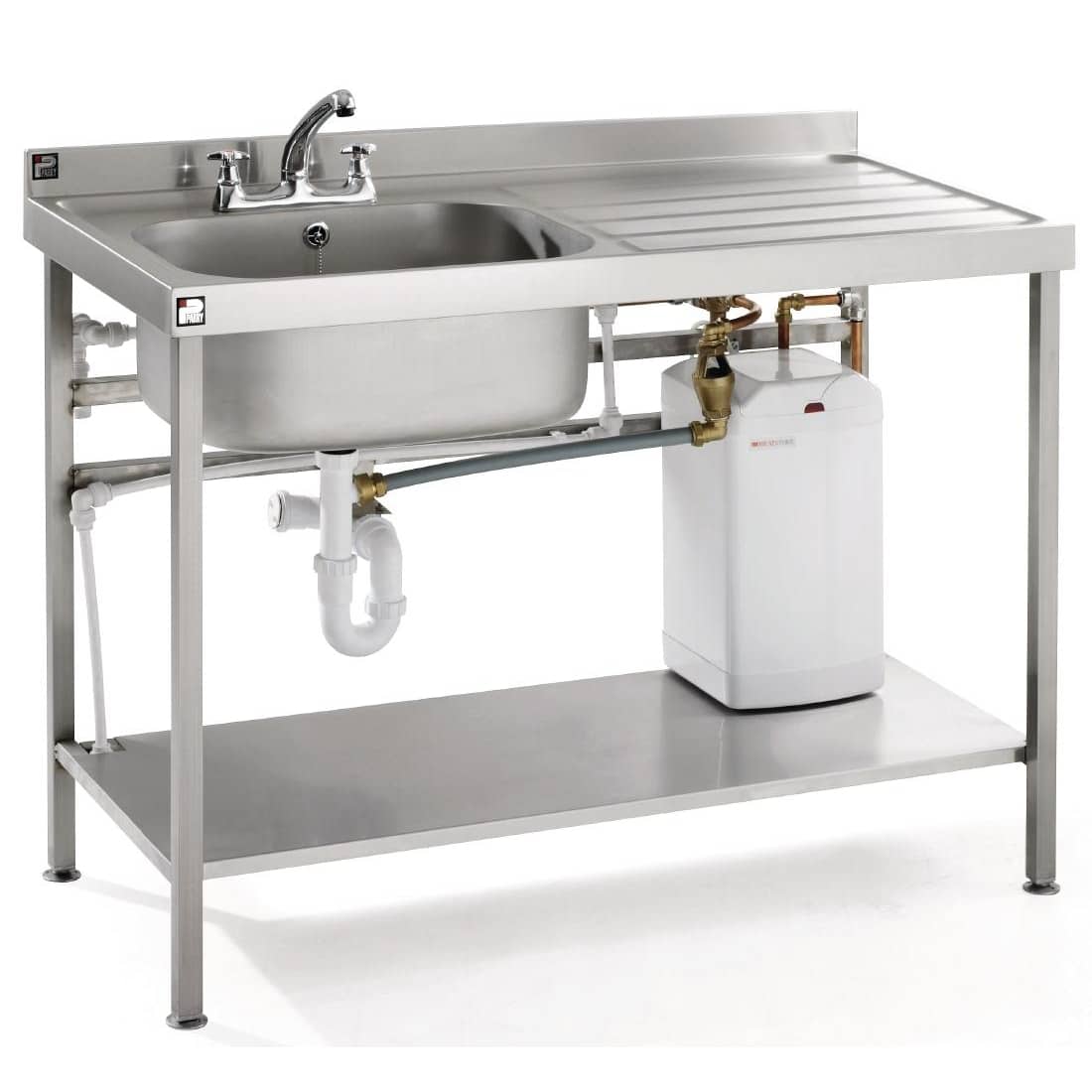 Parry Stainless Steel Fully Assembled Sink Right Hand Drainer 1400mm