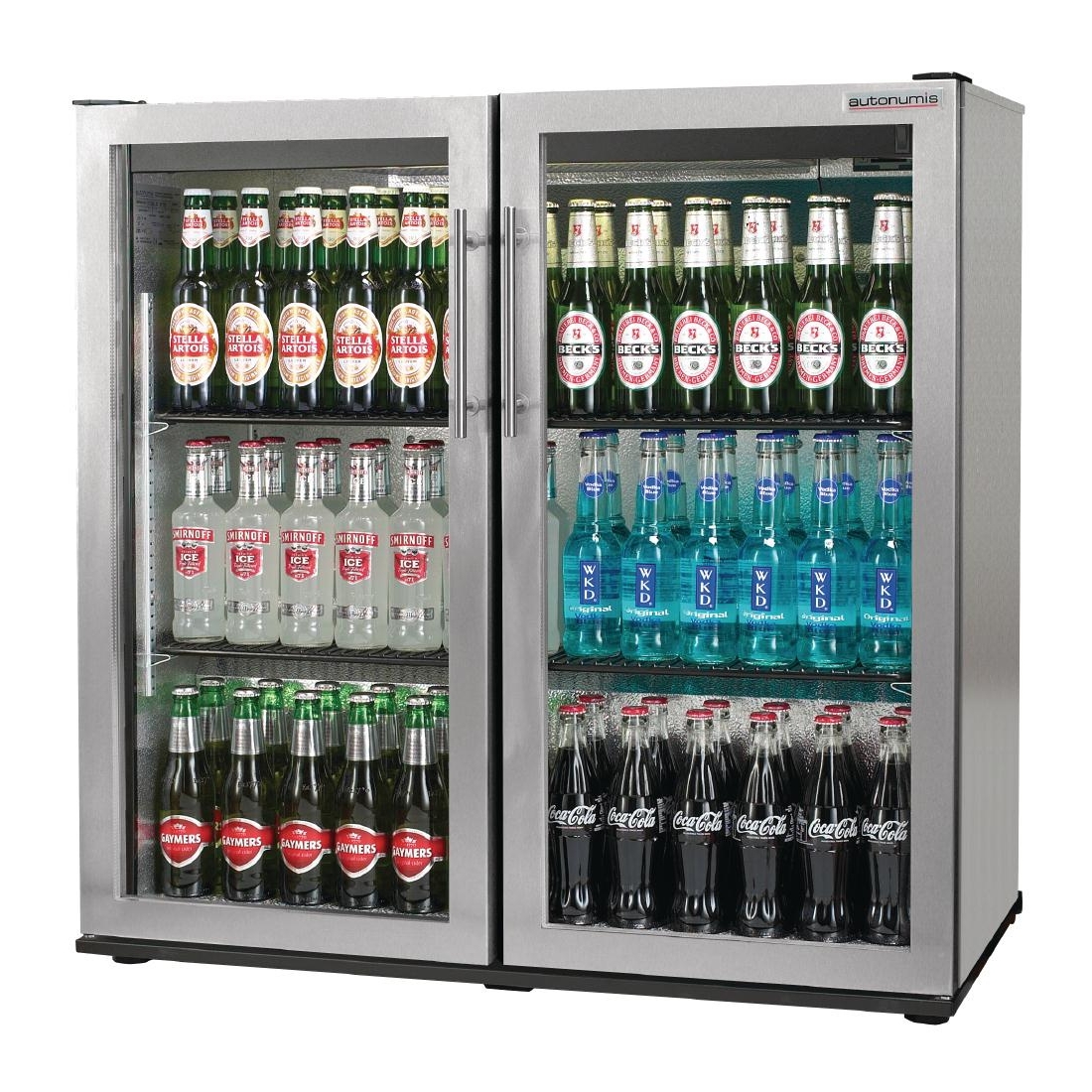 Autonumis Popular Double Hinged Door 3Ft Back Bar Cooler St/St A215182