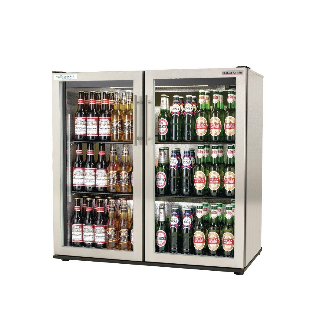 Autonumis EcoChill Double Hinged Door 3Ft Back Bar Cooler St/St A215203