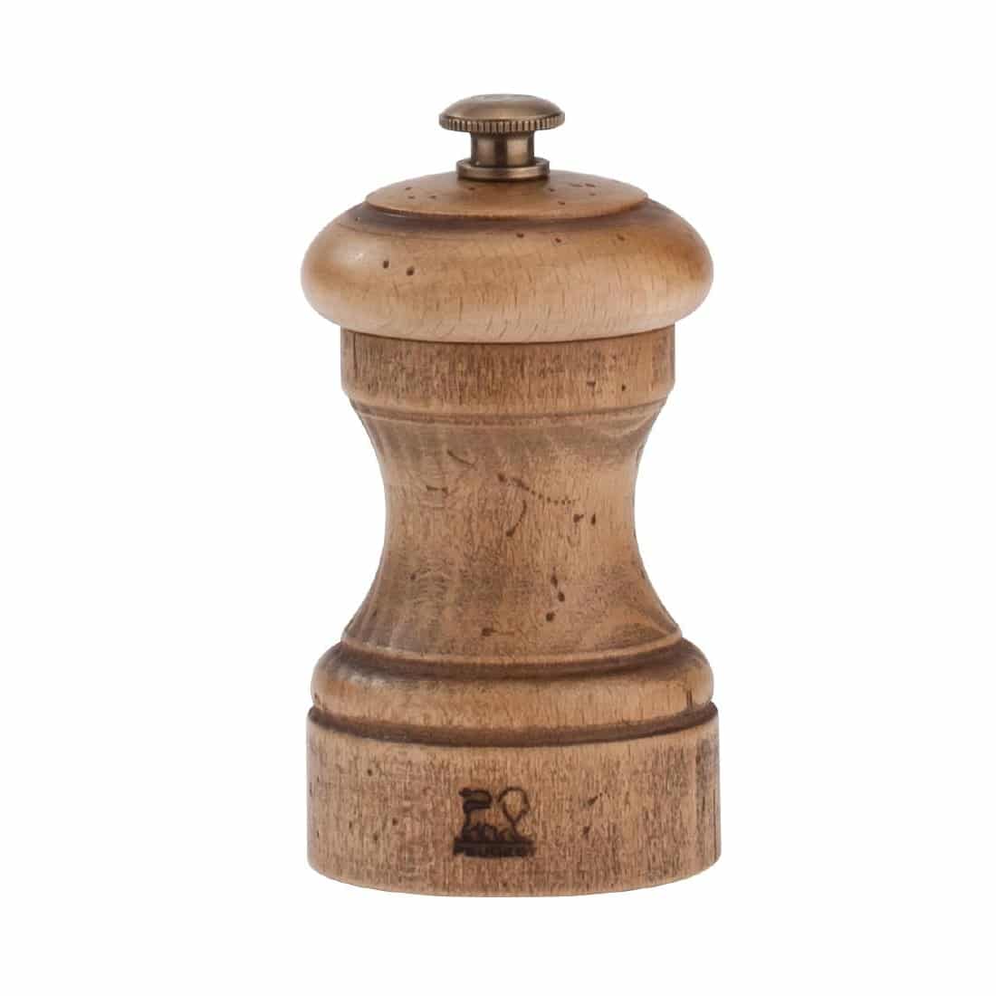 Peugeot Antique Wood Salt Mill 4in