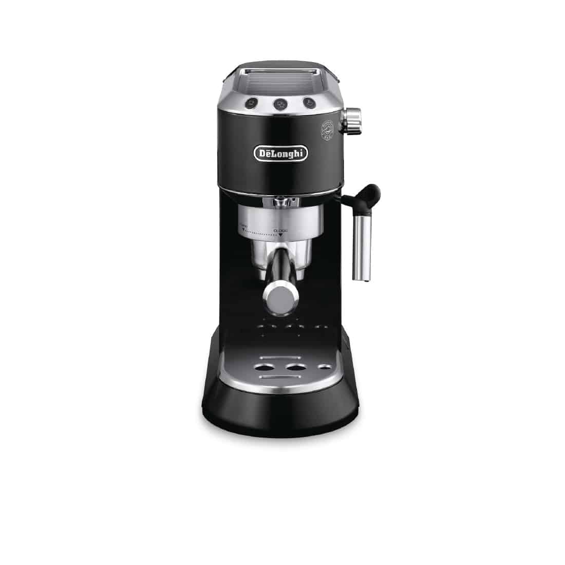 Delonghi Dedica Pump Espresso Coffee Maker with Milk Frother. Black EC685.BK