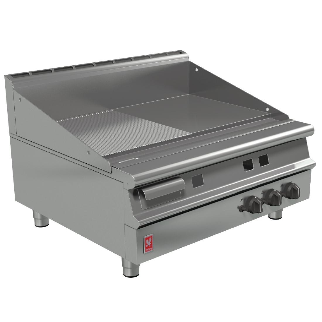 Falcon Dominator Plus 900mm Wide Half Ribbed Griddle Natural Gas G3941R