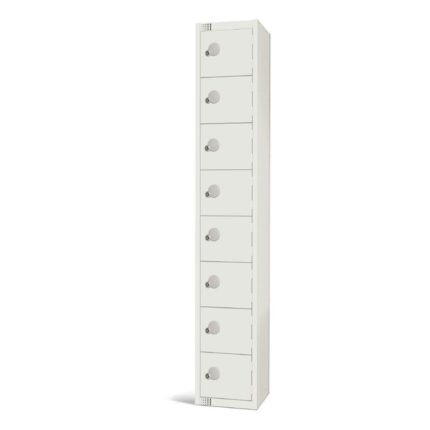 Elite Eight Door Electronic Combination Locker White