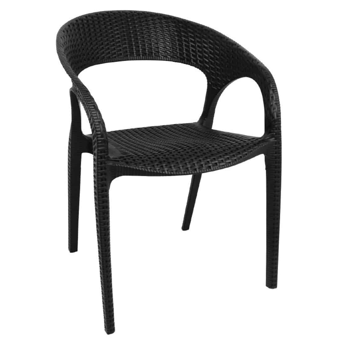 Bolero PP Rattan Wraparound Armchair (Pack of 4)