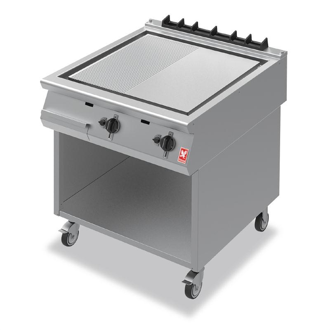 Falcon F900 Ribbed Griddle on Mobile Stand Propane Gas G9581R