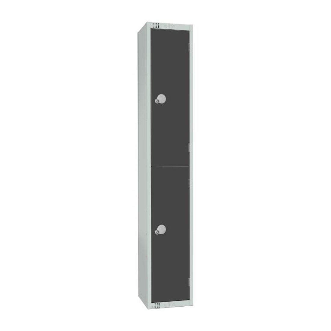 Elite Double Door Padlock Locker Graphite Grey