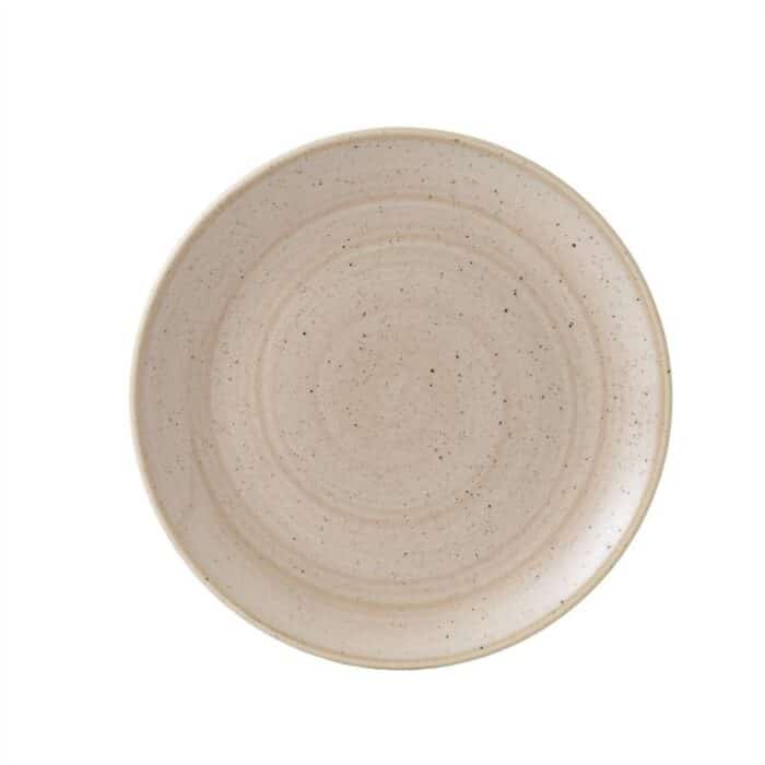 Churchill Stonecast Coupe Plate Nutmeg Cream 288mm