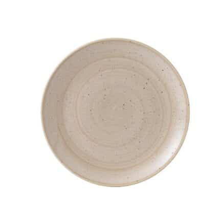 Churchill Stonecast Coupe Plate Nutmeg Cream 260mm