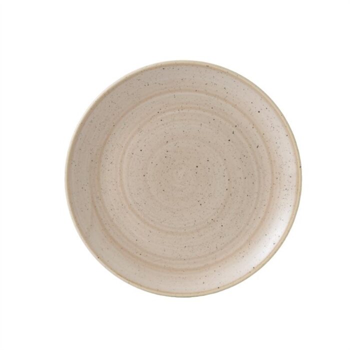 Churchill Stonecast Coupe Plate Nutmeg Cream 260mm