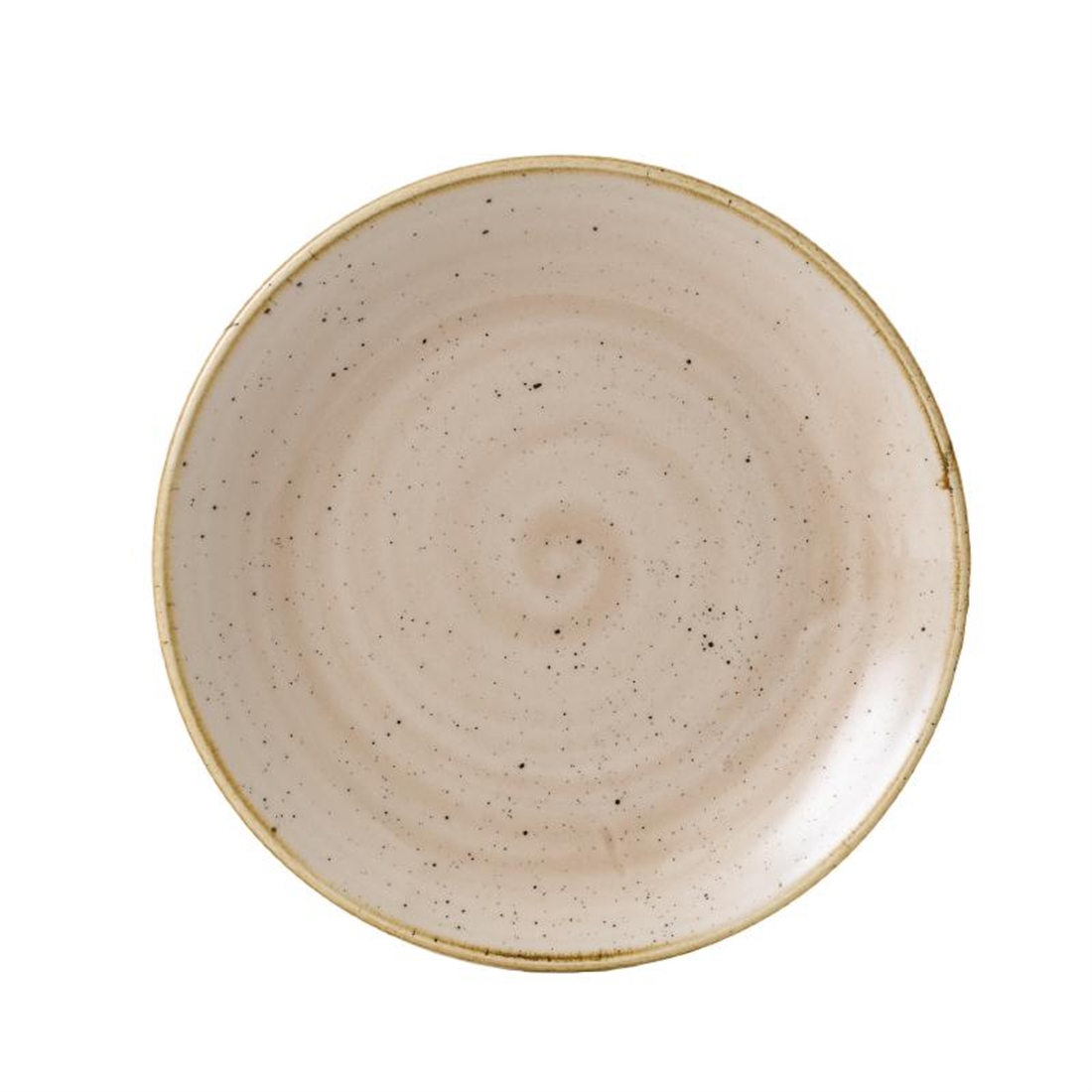 Churchill Stonecast Coupe Plate Nutmeg Cream 165mm