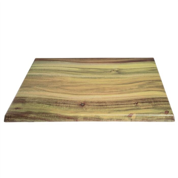 Werzalit Pre-drilled Square Table Top  Olive 700mm