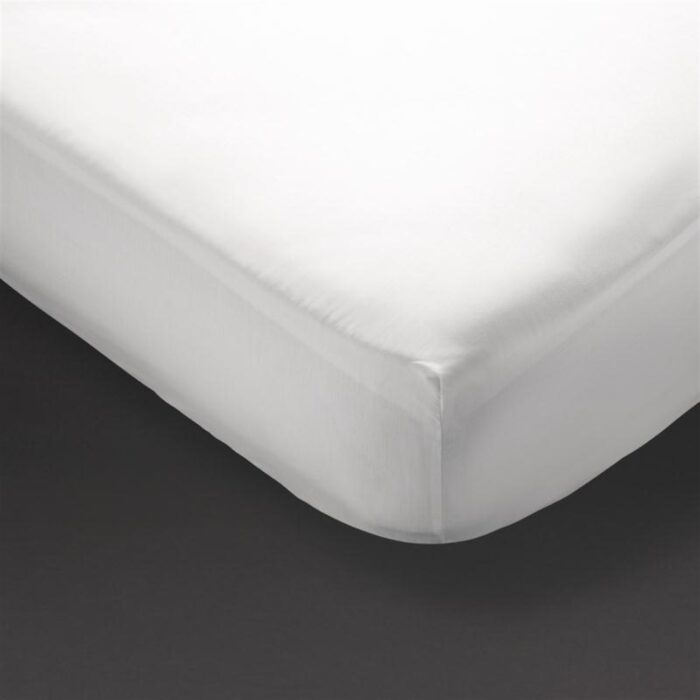 Mitre Comfort Percale Fitted Sheet White King Size