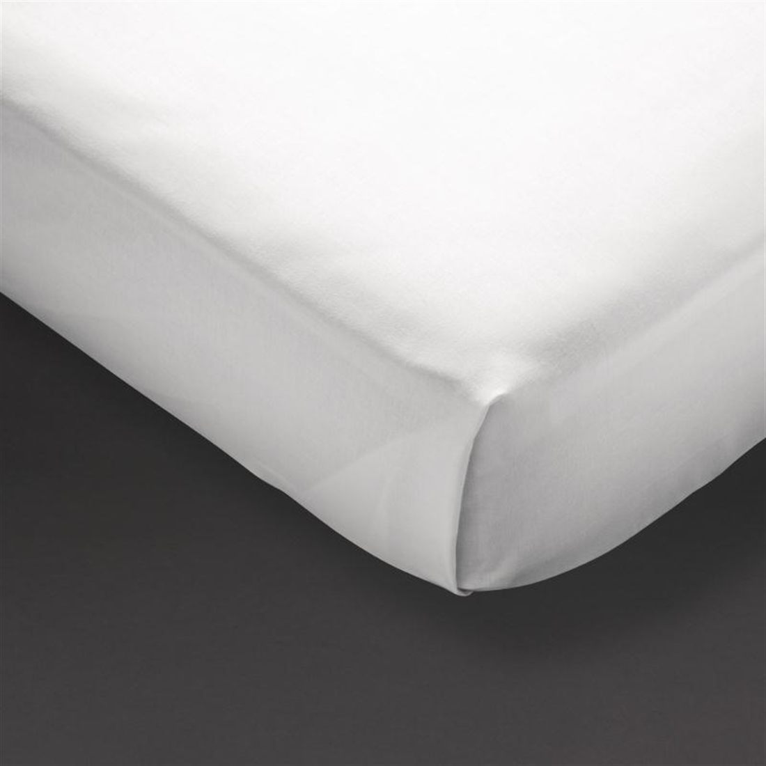 Mitre Essentials Pyramid Flat Sheet White Double