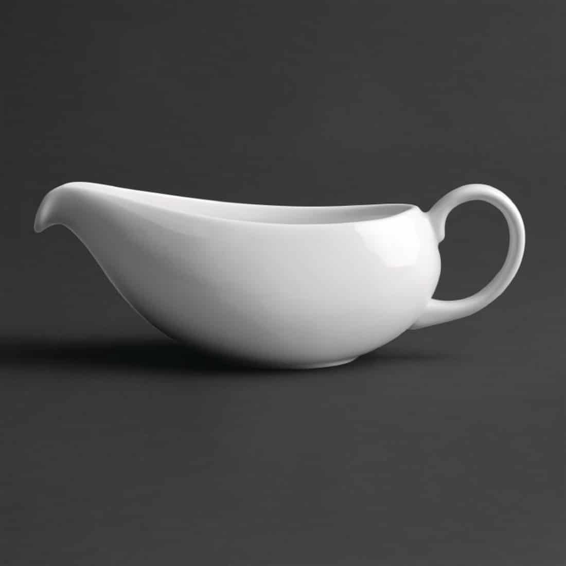 Royal Porcelain Classic White Gravy Boat 380ml