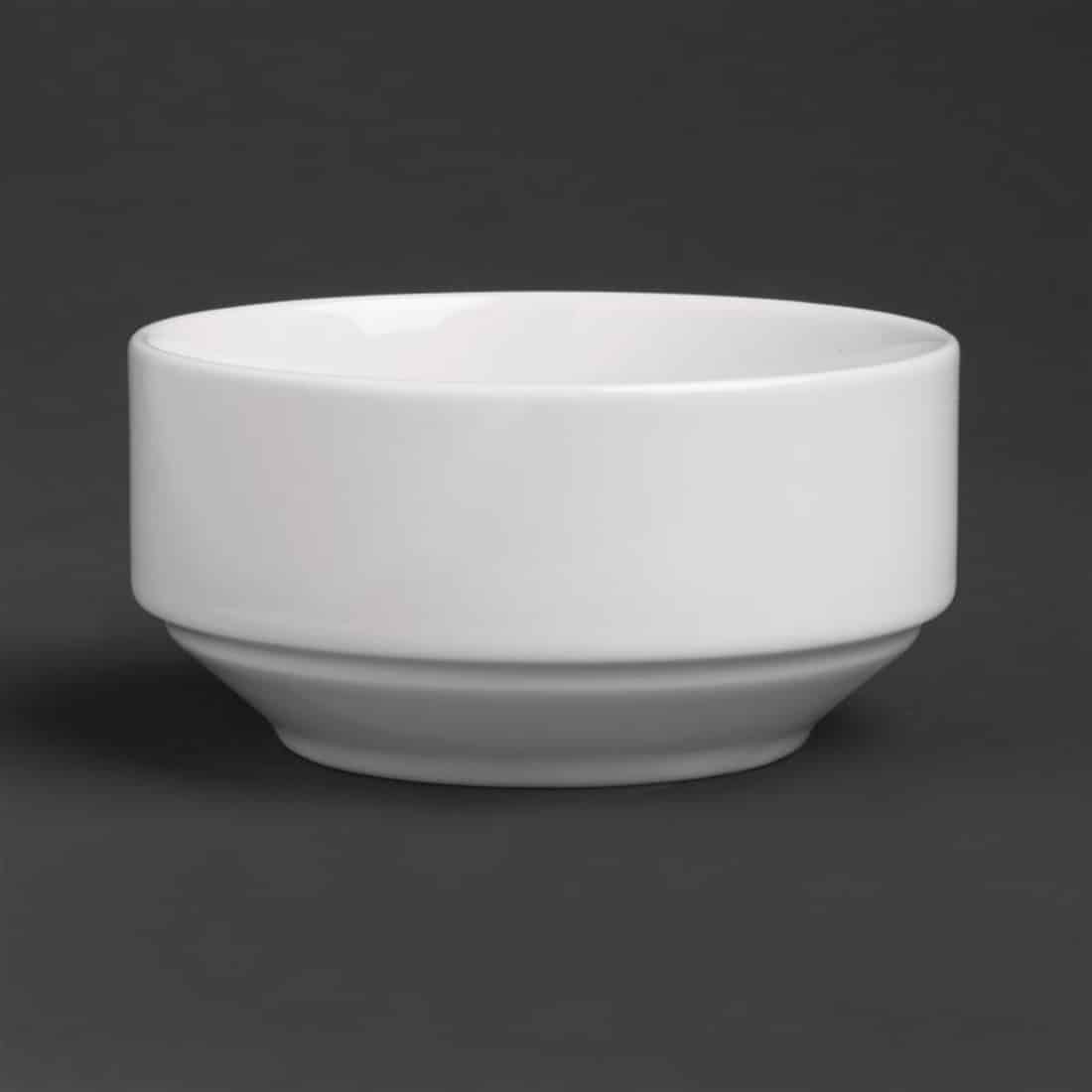 Royal Porcelain Classic White Stackable Soup Bowl 110mm