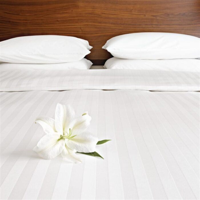 Mitre Comfort Satin Duvet Cover Oatmeal King Size